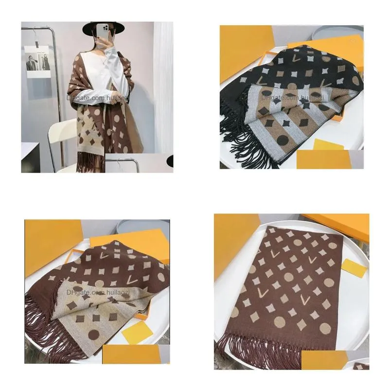 Foulards Écharpe Automne Hiver Chaud Confortable Couleur Douce Or Et Sier Fil Tissé Long Châle Drop Livraison Accessoires De Mode Chapeaux Dhfty