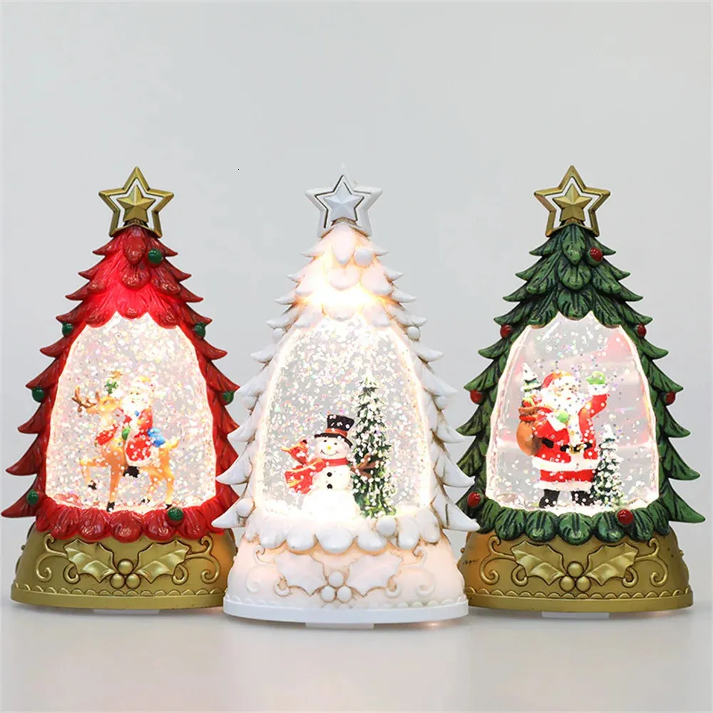 Christmas Toy Christmas crystal ball lamp hand oil lamp snow lamp Christmas children's gift table lamp decoration 231128