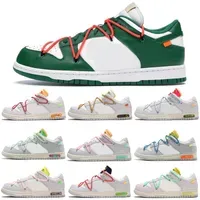 2022 custom Off Authentic shoes SB Low Lot 35 of 50 Collection Running Shoes University Red Blue Pine Green White Michigan Men Women Sneakers Come