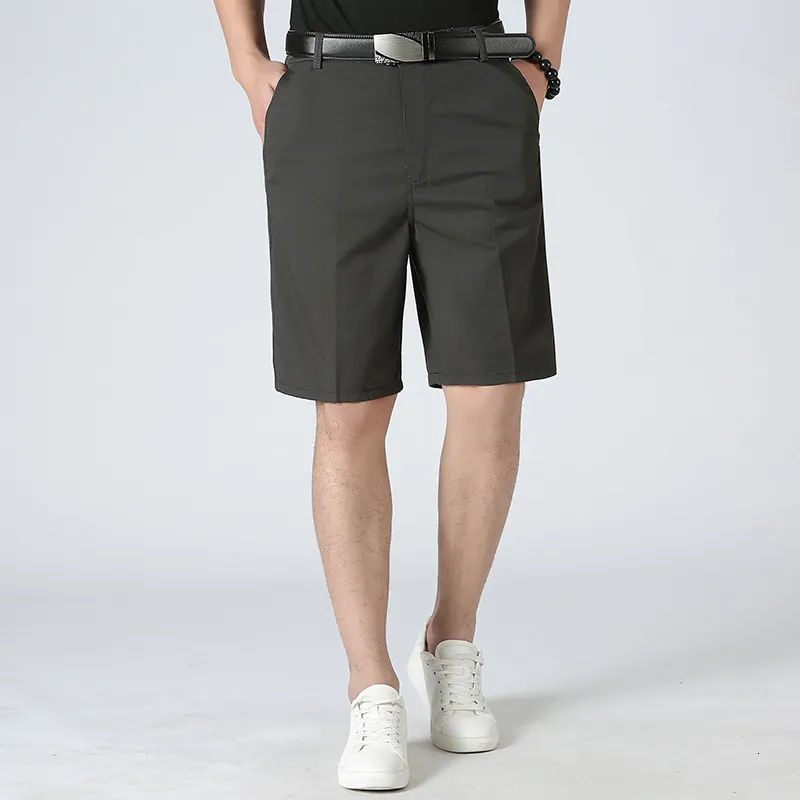 Herrshorts högkvalitativa sommardesigner märke mode casual korta lossa shorts män byxor grå bekväma byxor herrkläder 230428