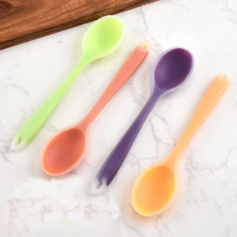 Dinnerware Sets Colorful Silicone Salad Spoon Frying Shovel Non Stick Grade Rice Kitchenware Baking Cooking Mixing Tools