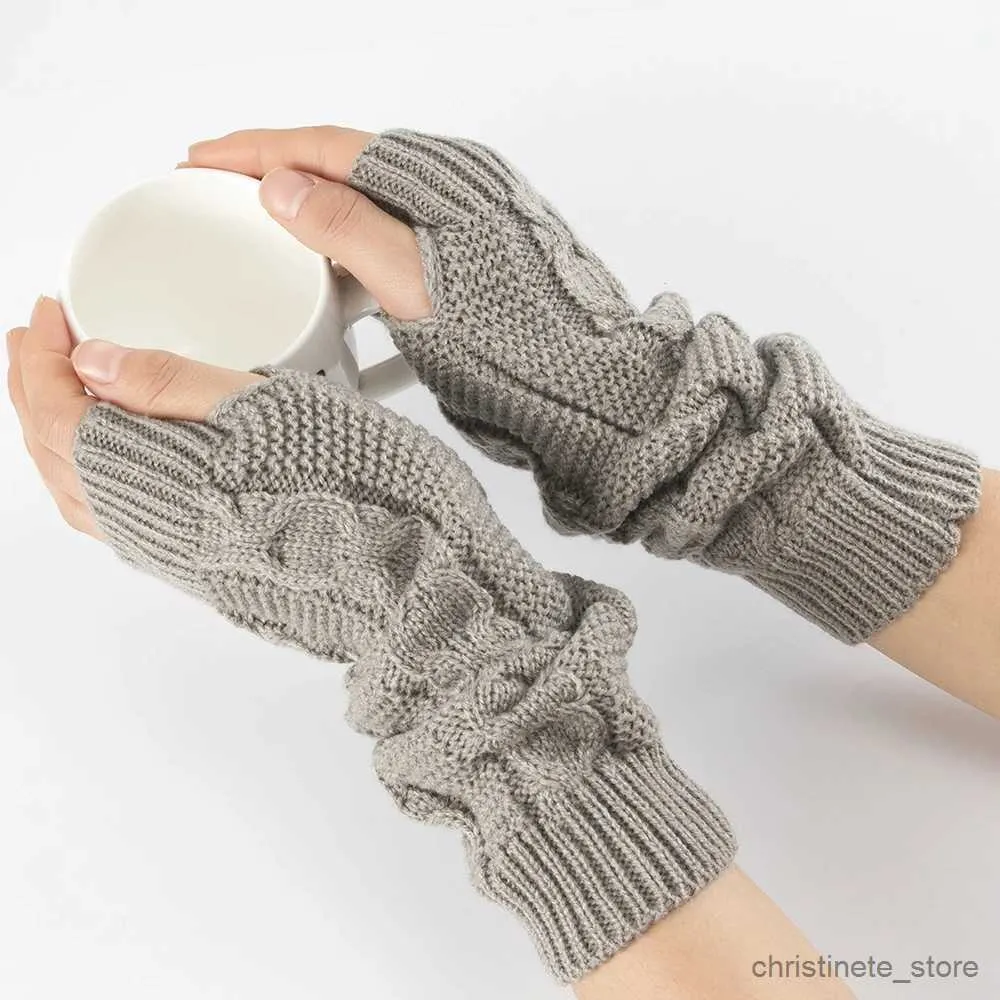 Dziecięce jesienne zimowe dzianiny mężczyźni kobiety ciepłe ramię dziewczyna moda ubrania gotyckie rękawiczki pełne palce rękawiczki ręczne rękawice rękawice rękawice