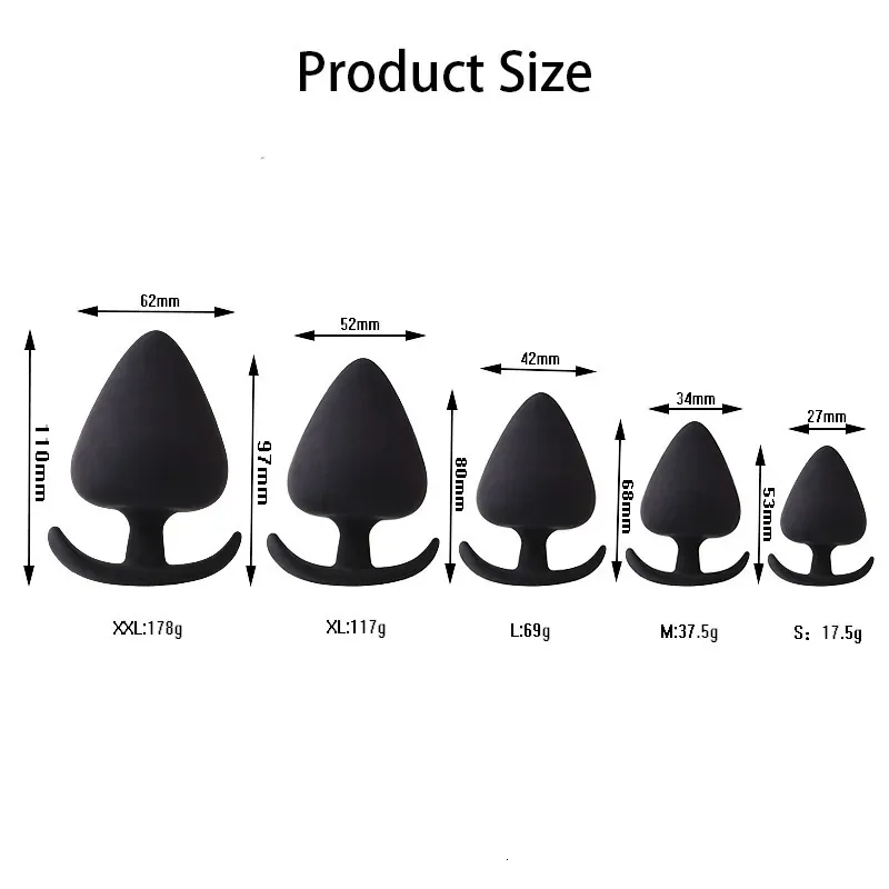 Anal Toys 5 tailles Plug Anal Entraîneur Gode Massage Stimulateur de Prostate Pour Hommes Femmes Butt Plugs Sex Toys Pour Couples SM Adultes 18 231128