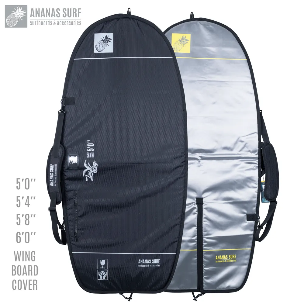 Extern ramförpackningar Ananas Surf 5'0 '' 5'4 '' 5'8 "6'0" Wing Hydrofoil Board Cover Bag BoardBag153cm 163cm 173cm 183cm 230427