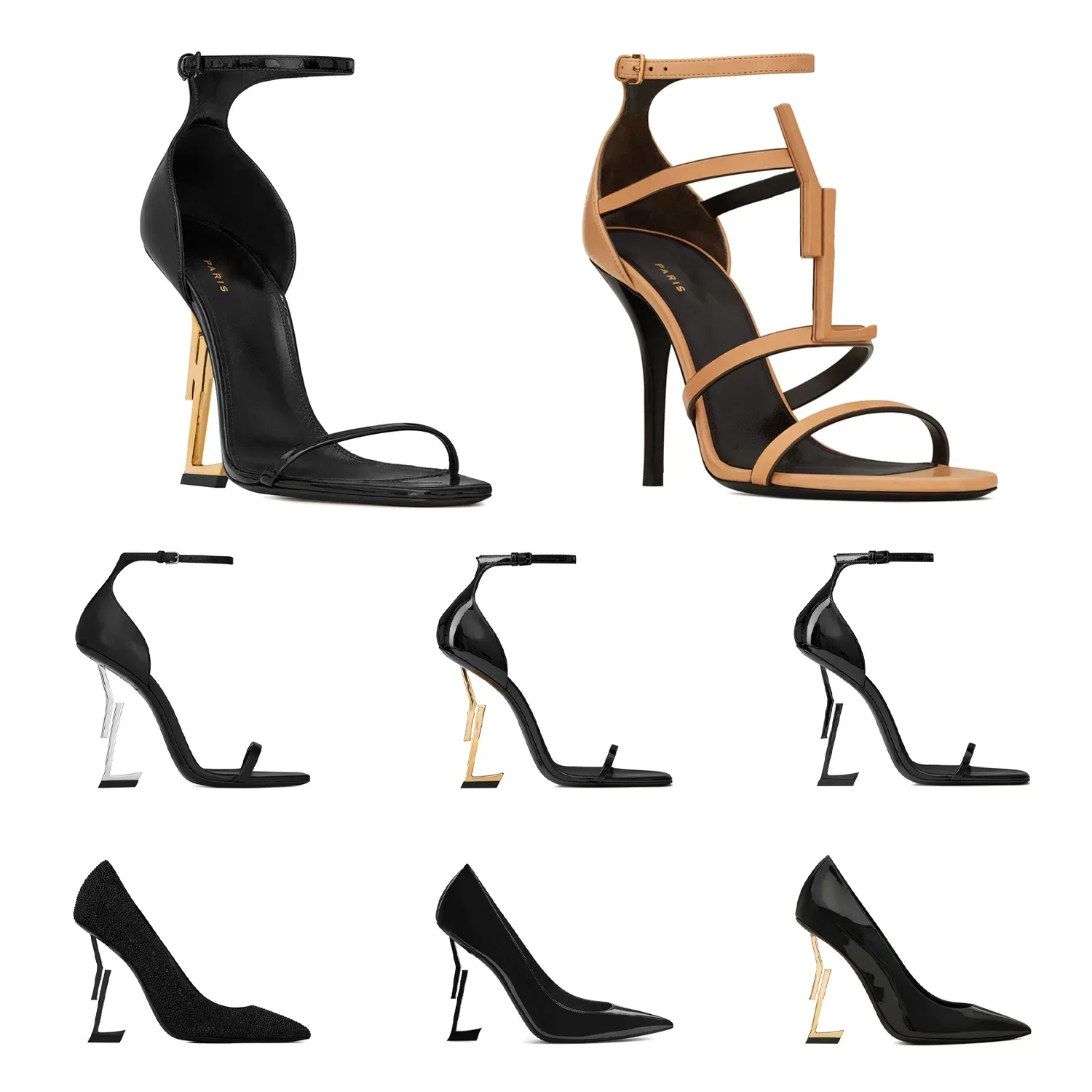 DHgate.com:Womens Sexy Designer High Heel Sandals, Casual Summer Beach  Party Office Career Heel Sandals, Black and White, Top Quality  Leather:Shoes \u0026 Accessories