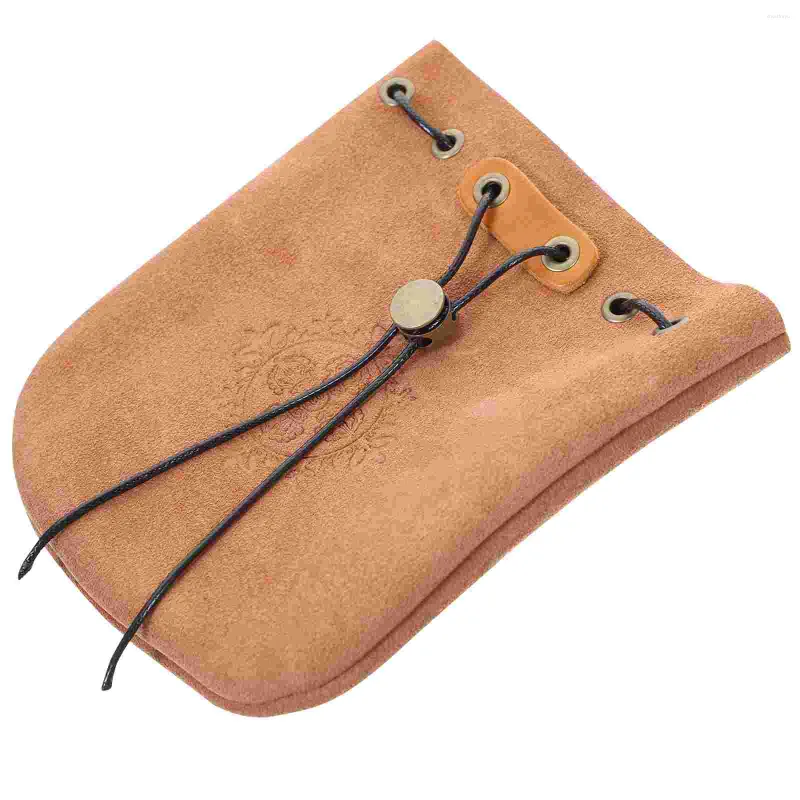 Opbergtassen Drawtring Pouch Geschenktakken Sieraden Munt Purse Vintage Women Kerstschoen Trinket Faux Presents Double Fleece