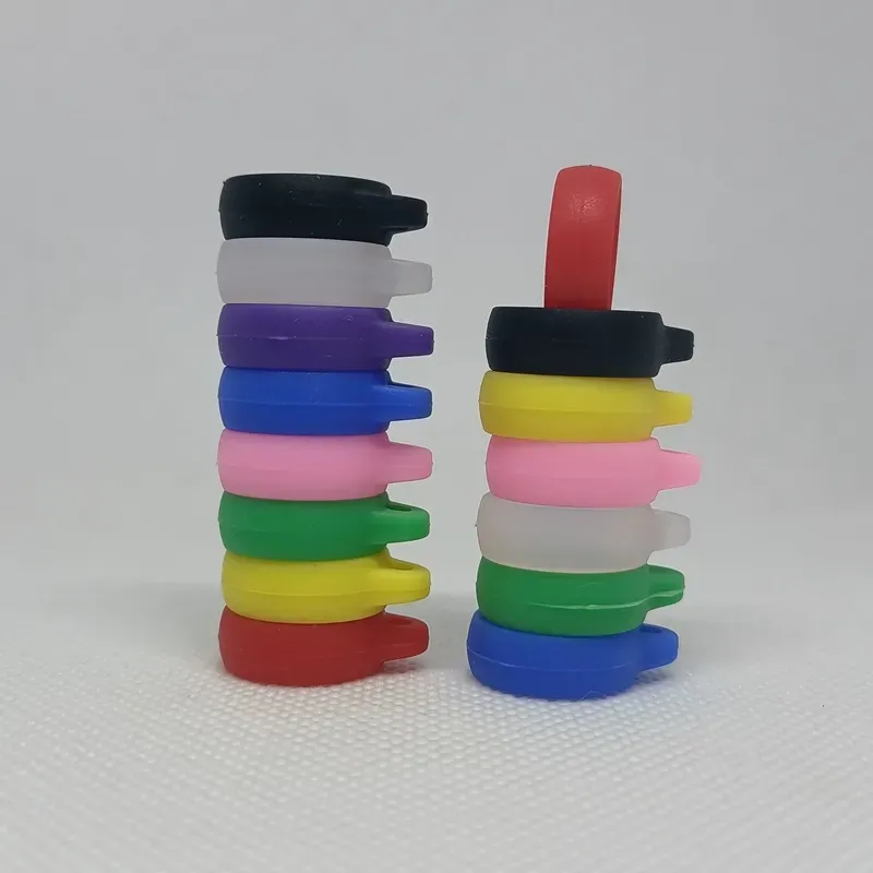 Silicone protect Band Rubber Non-slip rings custom logo bag Luminous Embossed Gravure letter for Protective glass tube