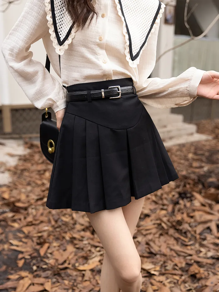 ★韓国人気★MIDNIGHT MOVE★pleats skirt MUSINSA公式 | MIDNIGHT MOVE pleats skirt (black)