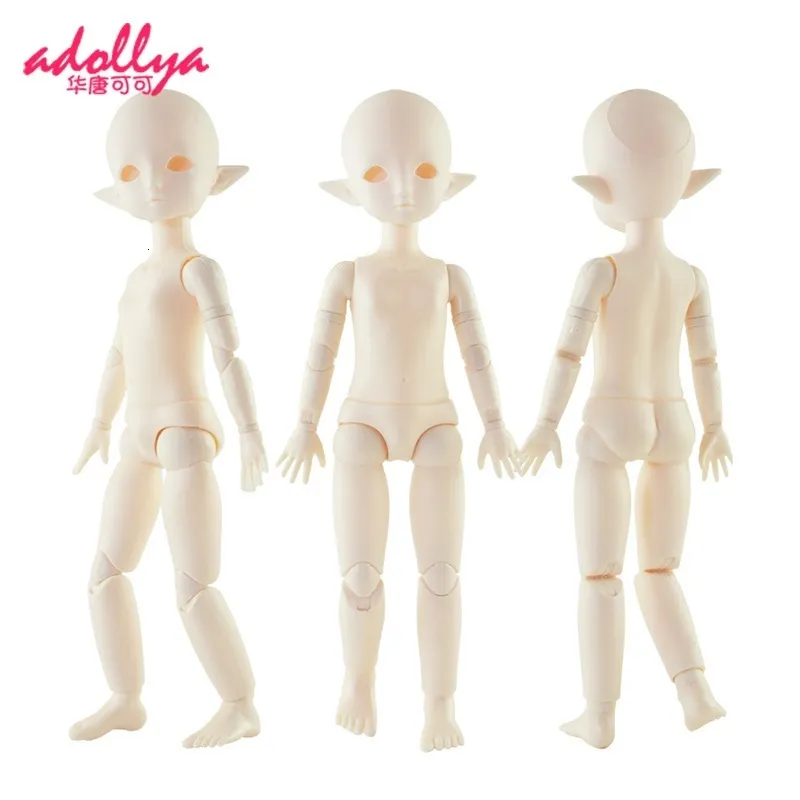 Dolls Adollya 16 BJD Body 30cm 16 Movable Joints Toys for Girl Ball Jointed Swivel Elves Naked Girls 230427