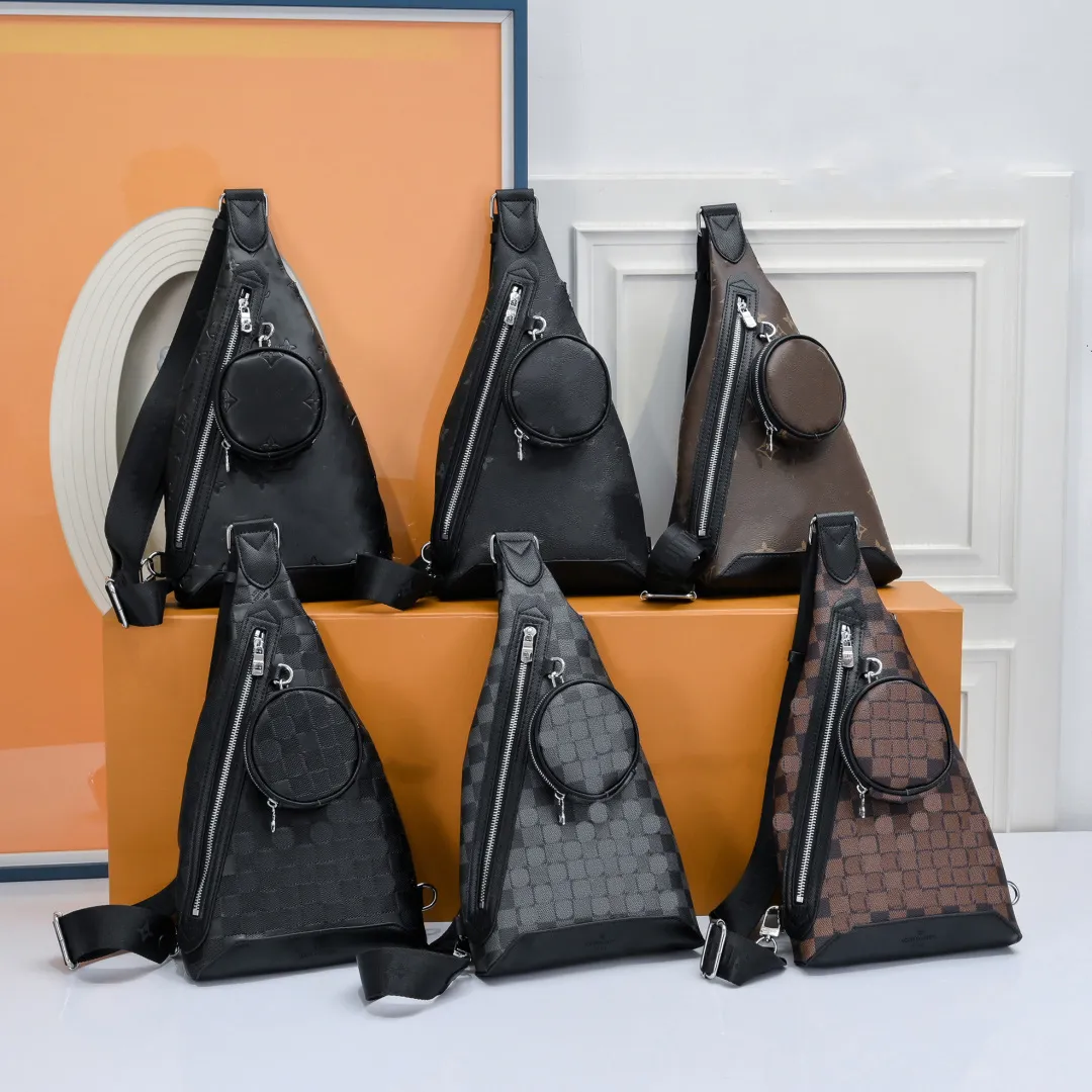 2023Sling bag DUO Gaufrage 2 pcs Designer Cross Body sacs crossbody slingbag Sacs à dos noirs Sacs à main d'affaires en cuir oxydé Totes Messenger Sangle réglable