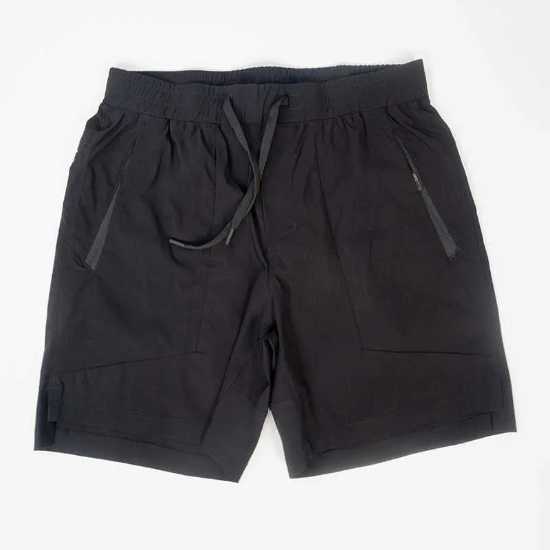 Lulu Men Shorts With Side Zipper Pockets Super Quality Sports Men Shorts Beach Shorts Men Leisure Stretch Short Size S-XL