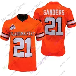 Football Jerseys Oklahoma State Osu Football Jersey Ncaa College Sanders Orange White Size S-3xl All Ed Youth Men