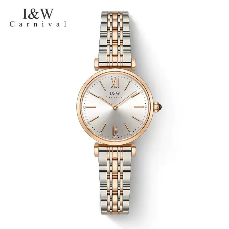 Watchy damskie karnawałowy kwarcowy kwarc zegarek luksusowe panie szafirowe zegar ze stali nierdzewnej Wodoodporne eleganckie eleganckie dla kobiet reloJ Mjer 231128