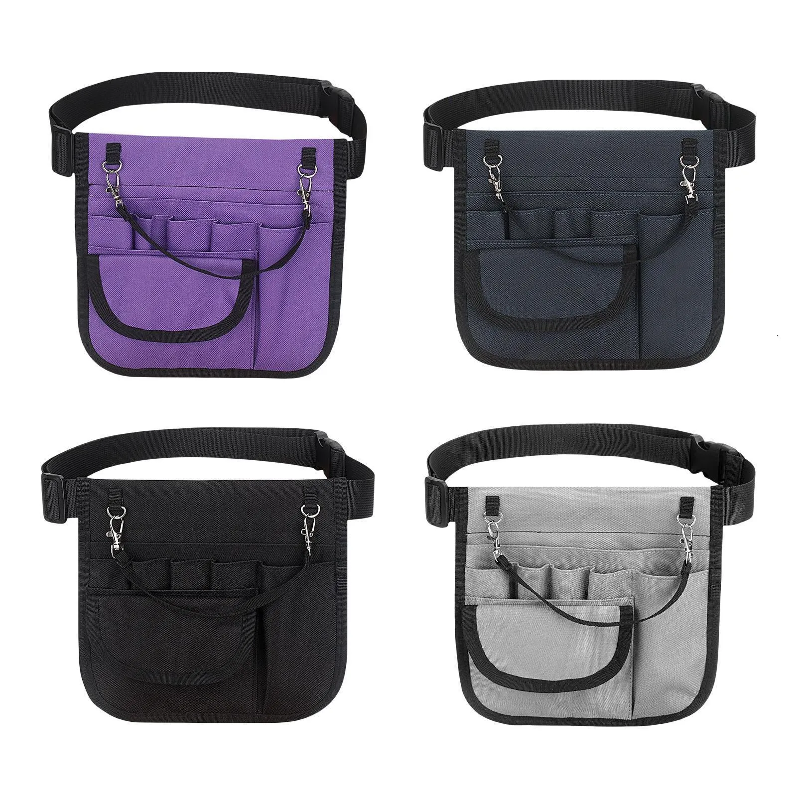 Practical Nurse Fanny Pack Scissors Holder Storage Waist Pouch Multi Compartment Nursing Tool Bags Case Oxford Cloth Nurse