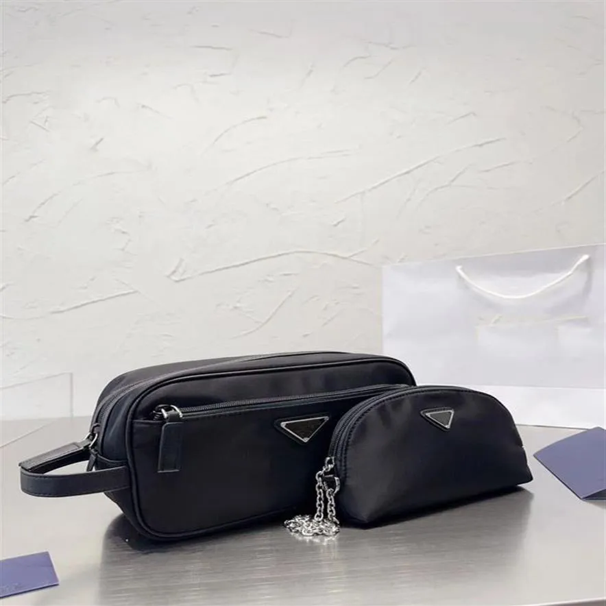 Дизайнерская косметическая сумка мужчины и женские туалетные сумки модные чехлы 2pcs запястье.