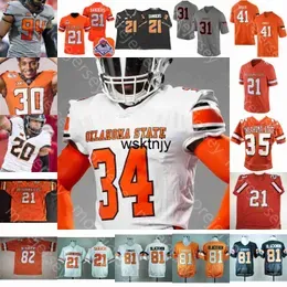 Wsk Custom 2023 Oklahoma State OSU Football Jersey NCAA College Sanders Spencer Sanders Chuba Hubbard Tylan Wallace Dez Bryant McCray Johnson