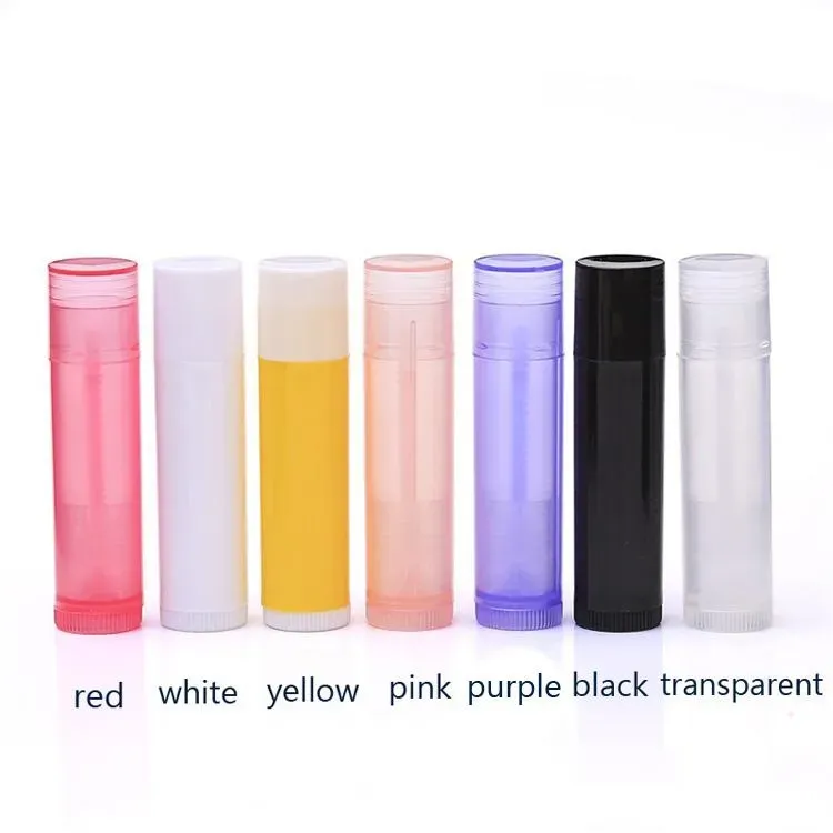 Fashion Diy Lip Balm Tube Cosmetic Packaging Bottles Portable Bottle Tube 5G Mouth Wax Cream Sub-Bottling