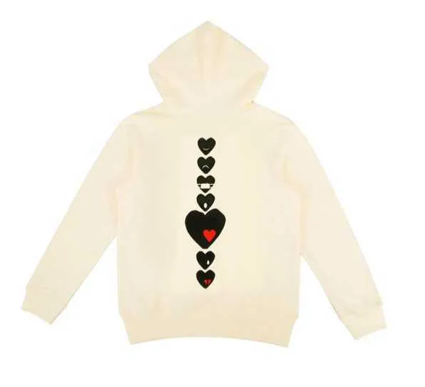 2023 Spela Designer Men's Hoodies Fashion Hearts Badge Hoodie Trend Cotton Sweatshirts Women's Tops Kläderetiketter komplett 11