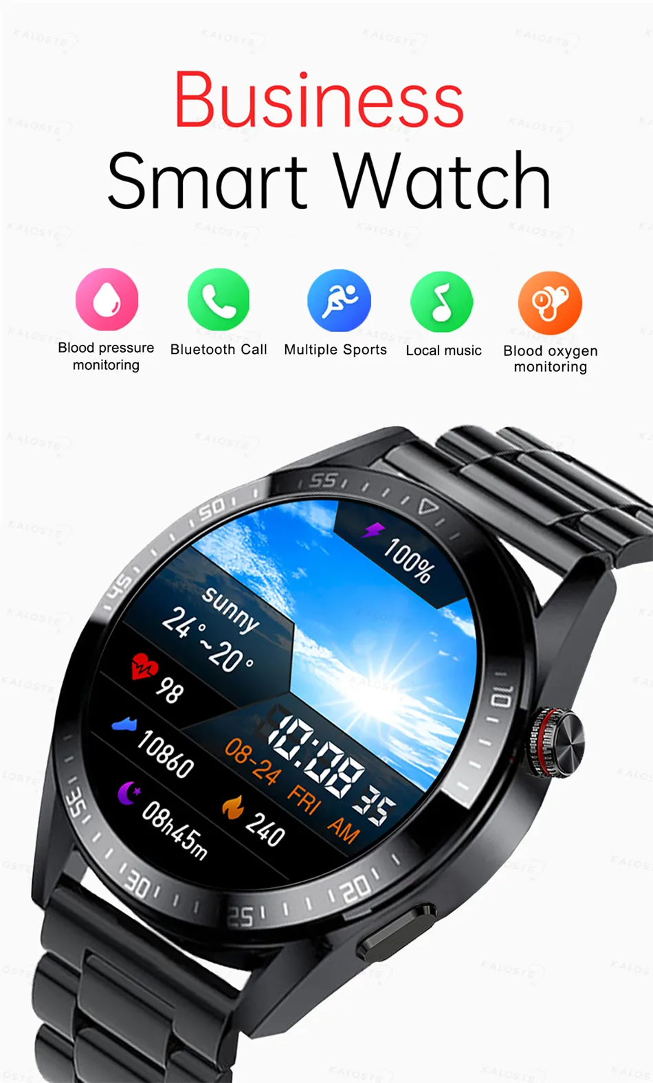 New Smart Watch Mens 8G Memory Local Music Player 454 454 AMOLED