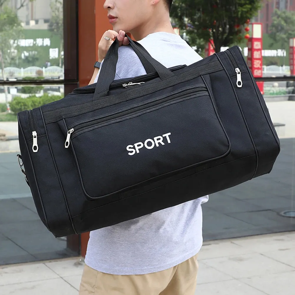 Sacos ao ar livre Oxford Sports Backpack Bolsa Grande Capacidade Fitness Training Bag com Zipper Multifuncional Wearresistente para Futebol 231127