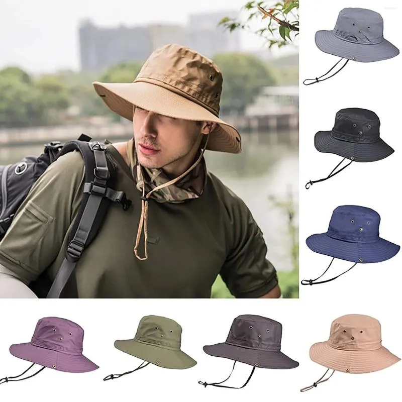 Mens Foldable Wide Brim Packable Wide Brim Hat For Fishing