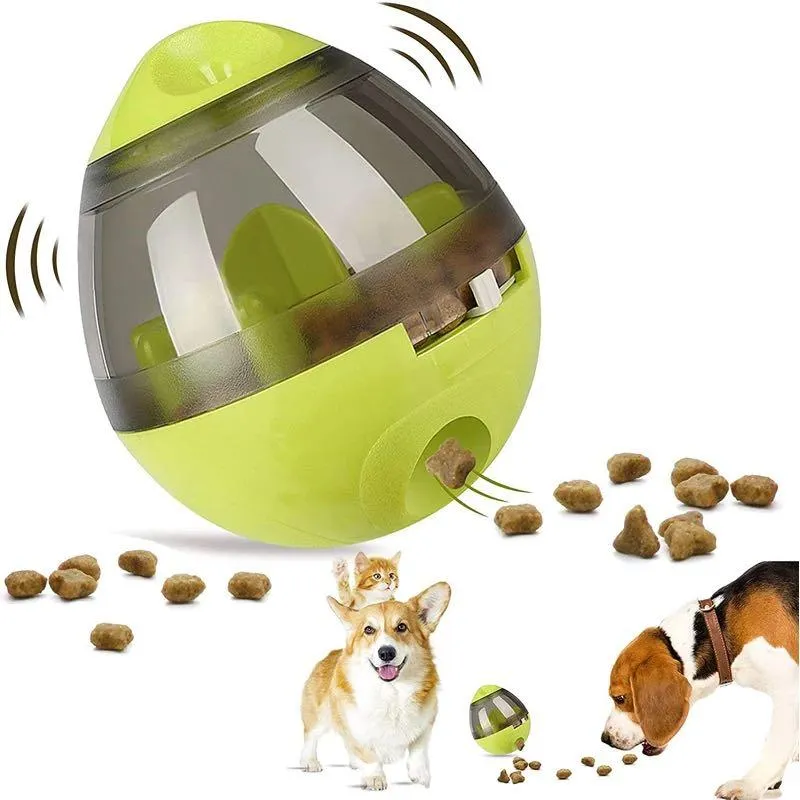 Oyuncaklar Etkileşimli Kedi Köpek Oyuncak IQ Tedavi Treat Ball Daha Akıllı Evcil Hayvan Oyuncaklar Yemek Top Gıda Dispenser Eğitim Topları Oynayan Kediler Evcil Hayvan Malzemeleri