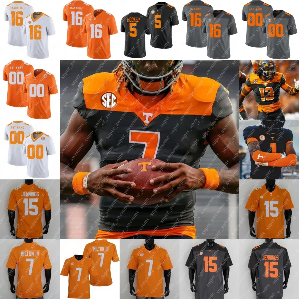 Vrijwilligers Tennessee Jersey Joe Milton III Bru McCoy Nico Iamaleava Jaylen Wright Jabari Small Dylan Sampson Condredge Holloway Hyatt Peyton High