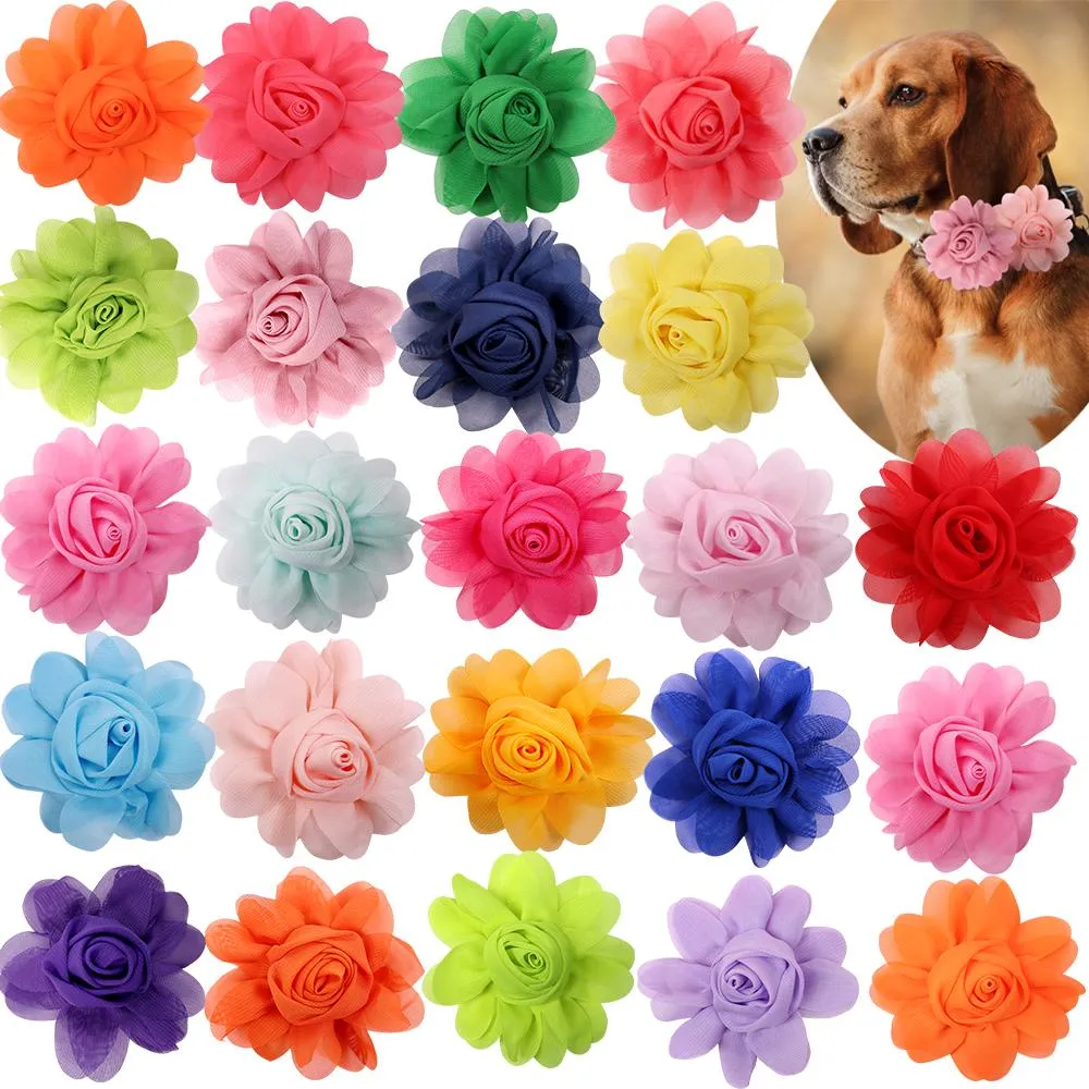 Tillbehör Big FlowerCollar 50px Dog Flower Collar Accessory Dog Bow Tie Pet Supplies Dog Accessories Bow Tie Collar For Small Dogs