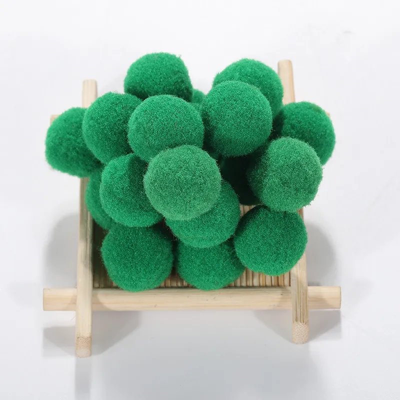 Głębokie szmaragdowe zielone rzemiosła pompom pompoms for Arts and Craft Pompom Balls for DIY Art Creative Crafts Dekoracje
