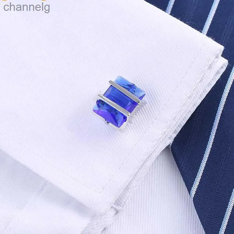 Cuff Links New Fashion Navy Blue Rhinestones Mens French Style Shirt  Crystal Cufflinks Sleeve Buttons Wedding Groom Jewelry Gifts YQ231128 From  Channelg, $5.57
