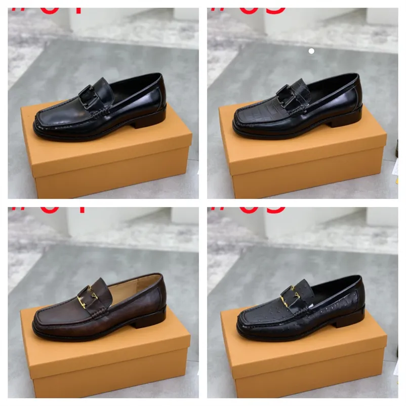 5 Estilo Diseñador Lujosos zapatos formales hombres Cuero Primavera Otoño Oxford Mocasines Pisos transpirables Hombres Sapatos masculinos Zapatos cómodos zapatos de hombre