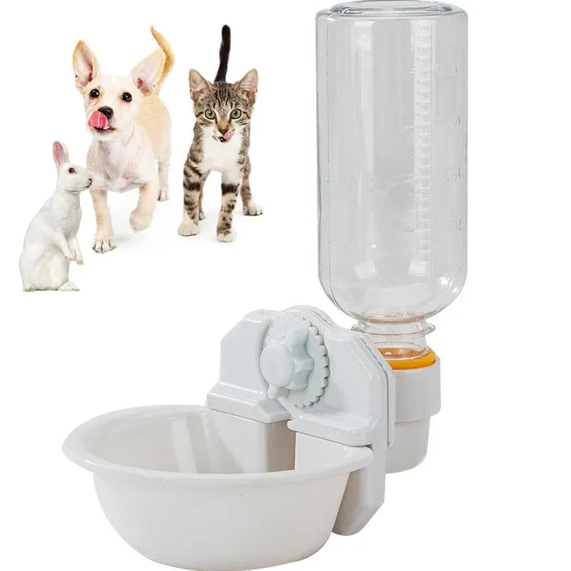 Alimentation chien suspendu Cage automatique fontaine à boire suspendus fontaine à boire chat fontaine à boire alimentation produits pour animaux de compagnie