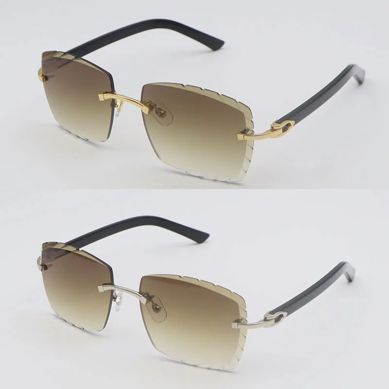 Metal Oversized Sunglasses with UV400 Protection and Diamond Cutting Lens Amazon.com: Cricia Rimless Diamond Sunglasses Women  main image 4