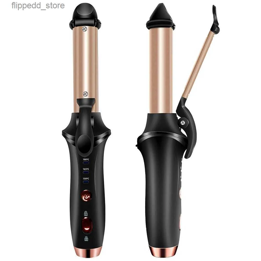 Curling Irons Wireless Curling Iron USB Recarregável Modelador de Cabelo Cerâmico Waver Crimper Styling Tools Protable Travel Hair Curling Wand Q231128