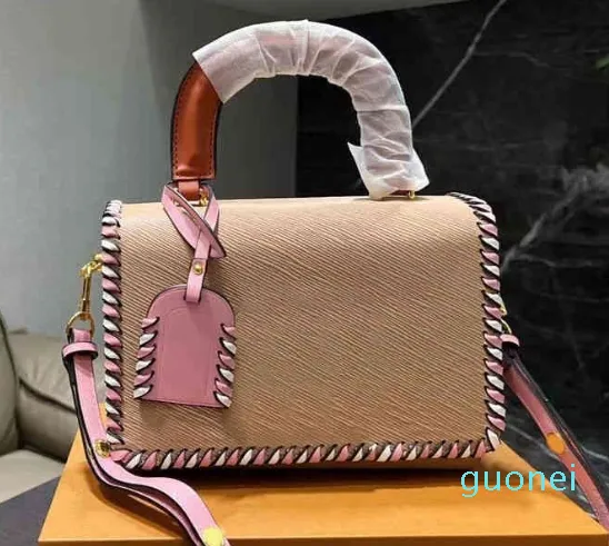 Bolsos de cuero Diseñador Lujoso Tejido de alta calidad Cruz Cuerpo Señora Monederos Flora Bolsos