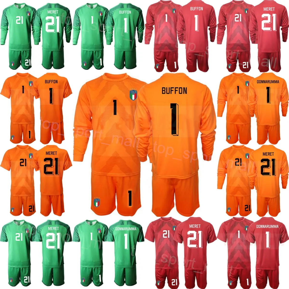 Save Big on Bulk Italian Goalkeeper Jersey Italy National Team Jersey 22 23  GK Goalkeeper Kit Long Sleeve Soccer Shirt Set Best Deals on DHgate