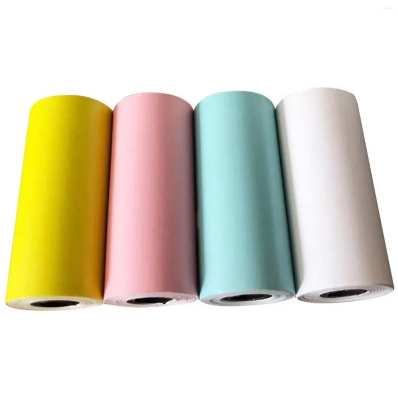 Wall Stickers 4PC Thermal Printer Label Sticker For Portable Bluetooth Cash Register POS Receipt Paper Tools Gifts #YL10