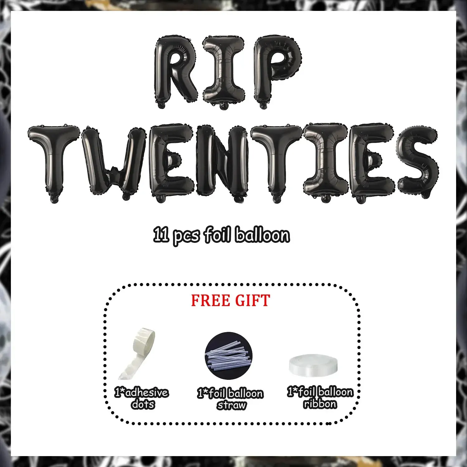 RIP Twenties 30th Birthday Decorations - Funny Black Foil Balloons Banner  for Men \u0026 Women, Dirty Thirty Party Supplies from Dhgate Other Event \u0026  Party Supplies - price 25.0, image size:1500x1500