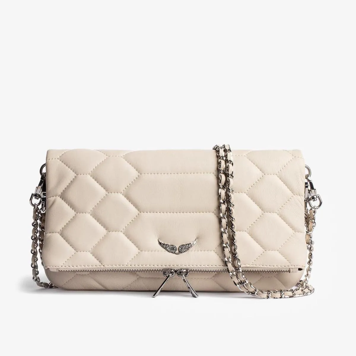 Swing Your Wings Zadig Voltaire Bag damskie torebka torebka projektant ramię Man Clutch Oryginalna skórzana łańcuch skrzydeł luksusowy dżinsowy mini pochette rock cross body b