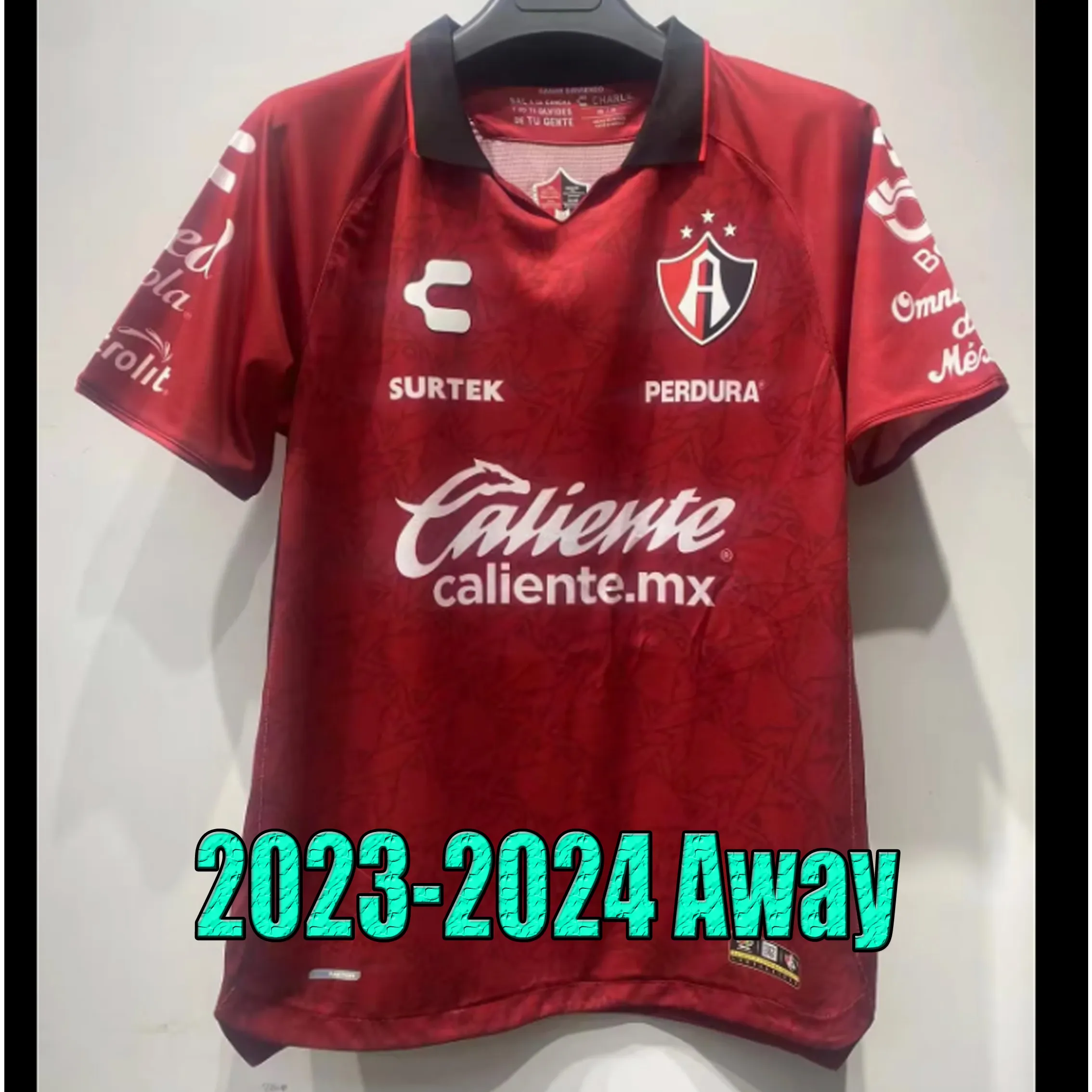 New2023 2024 Mexique Club Atlas FC Soccer Jersey 23/24 M.NERVO REYES CAICEDO GARCIA AGUIRRE Maillot de football Hommes LOZANO ROCHA ZAPATA Maillot de fan extérieur