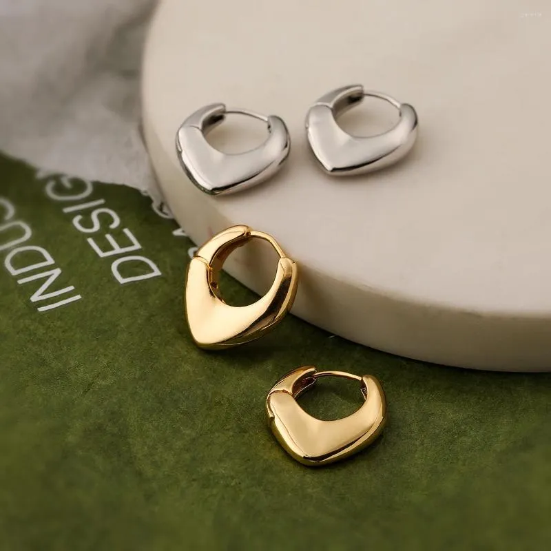 Hoop Earrings Classical Minimalist Design Gold Silver Colour For Womon Girl Vintage Party Dating Wedding Female Jewelry