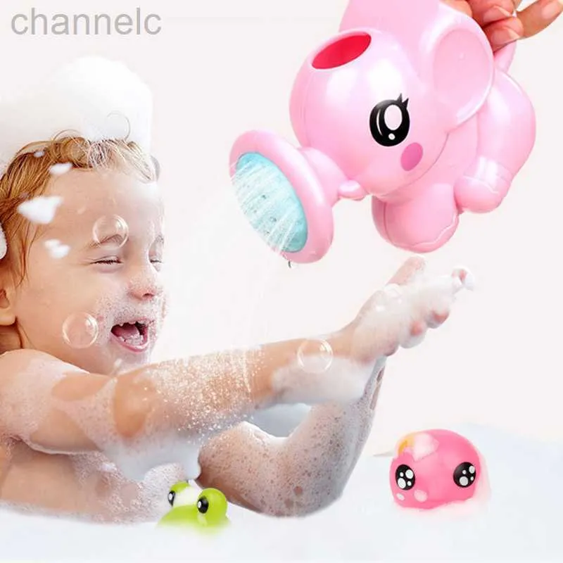 Bath Toys Kids Elephant Watering Pot Cartoon Plastic Kettle Dusch Tool Baby Room for Children Summer Gift