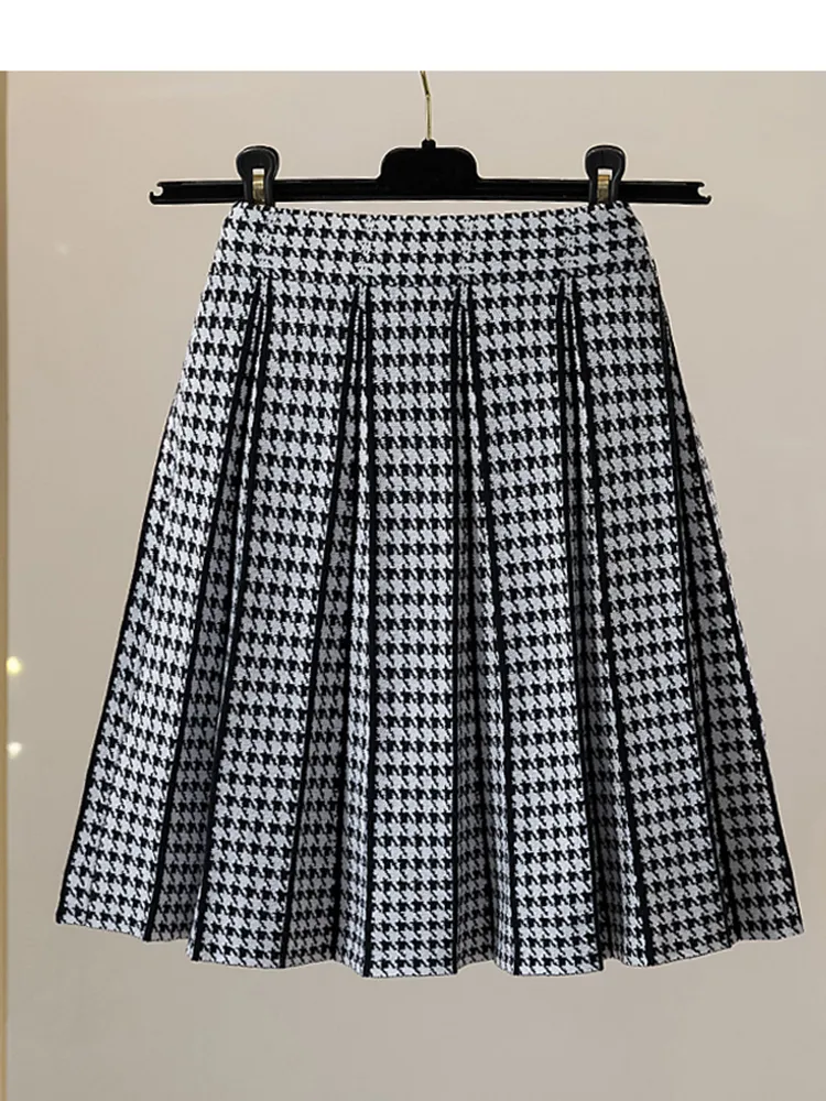 スカート Lumignon houndstooth high waist skirt スカート Lumignon/houndstooth high waist skirt Lumignon