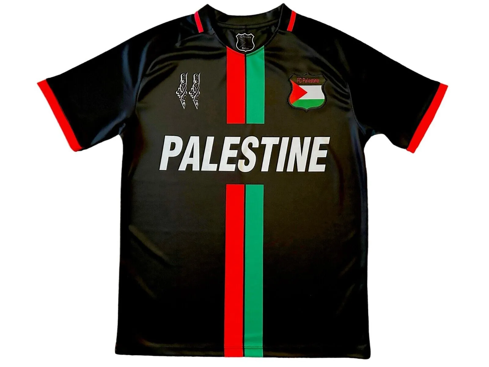 Maillot de football Palestine 2023 24 kit maillot domicile ext rieur noir taille S 4XL