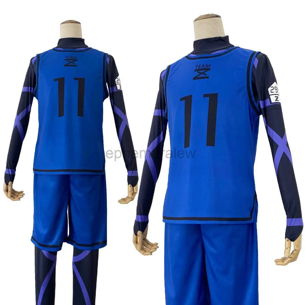 Anime kostuums HOLOUN Blue Lock Anime Cosplay Kostuum Pruik Isagi Yoichi Chigiri Bachira Rensuke Kunigami Training Uniform Rose Net Gift zln231128