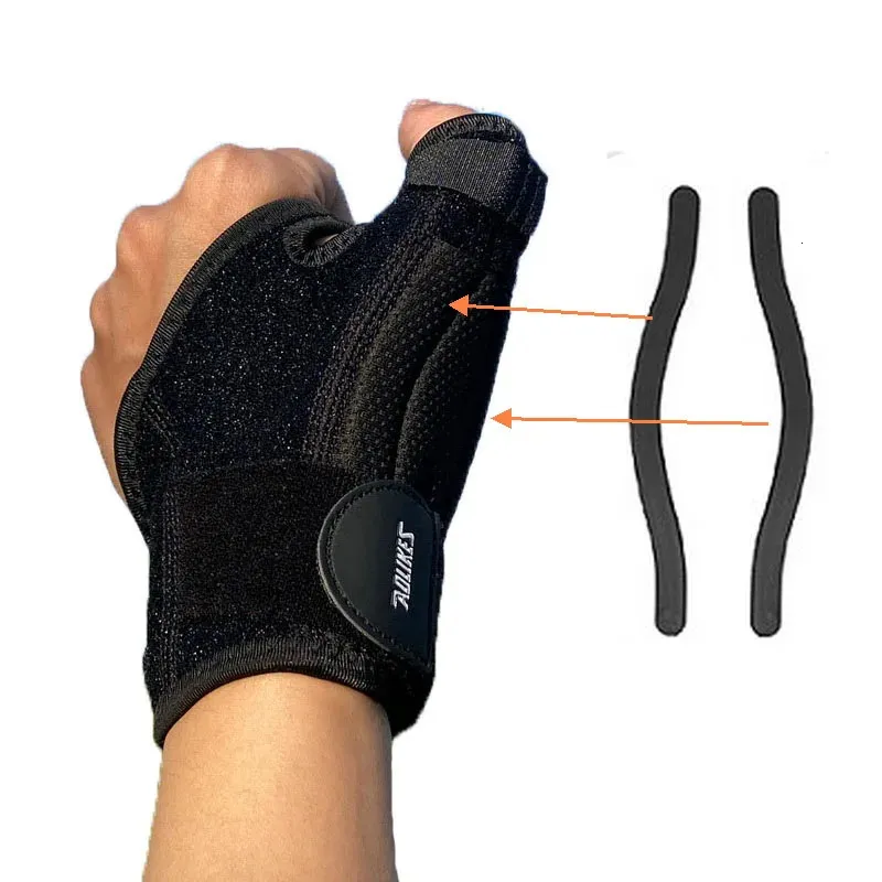 Support de poignet AOLIKES 1 pièce protecteur de pouce gaine tendineuse blessure récupération attelle attelle doigt entorse bande de retenue arthrite 231128