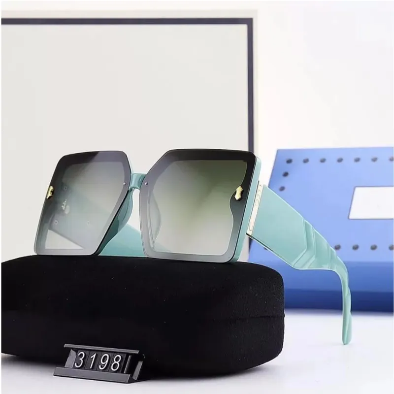 Nowe kobiety czarne kwadratowe kwadratowe okulary przeciwsłoneczne Sare Sire Lens Vintage Eyewear Najwyższa jakość popularne okulary przeciwsłoneczne Uv400 Ochrona z case3198