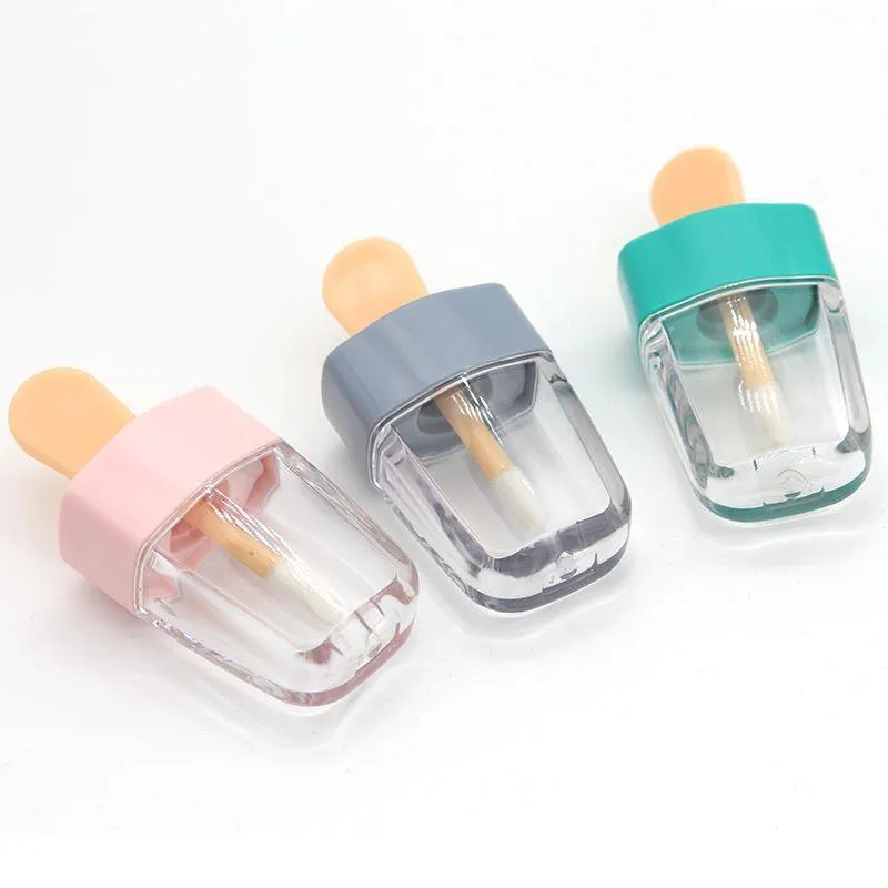 6ml diy vazio recipiente de garrafa de brilho labial ferramenta de maquiagem cosméticos sorvete claro lábios bálsamo tubo kcrer