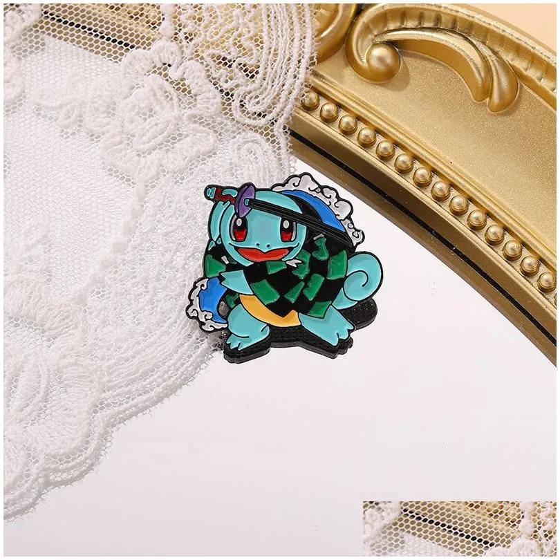 Accessoires de dessin animé Films d'anime mignons Jeux Épingles en émail dur Collecter Broche en métal Sac à dos Chapeau Collier Collier Badges Femmes Mode J Dhrhc