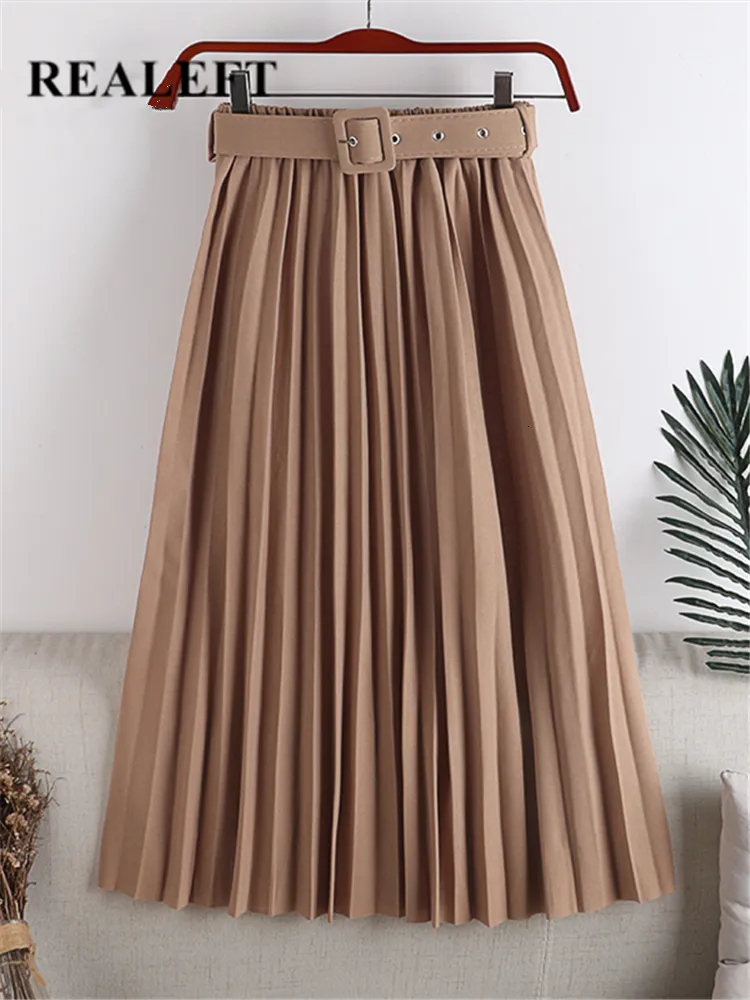 Save Big on Bulk High Waist Pleated Skirts Women's High Waist Pleated Skirt  Elegant Office Skirt, Spring Summer Minimalist Design, Midi Length Best 